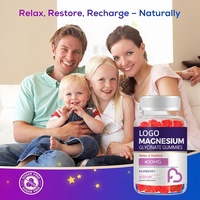 Gummies de glycinate de magnésium avec potassium, vitamines D, B6, CoQ10, L-Théanine et Ashwagandha pour favoriser l'apaisement de l'humeur et le soutien du sommeil