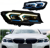 Ensemble de phares LED à double couleur Ikon Style DRL, pièces de rechange Plug and Play pour BMW Série 3 G20 G28 2019-2021