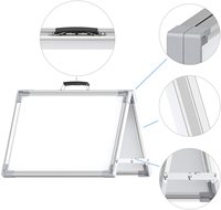 Tableau blanc d'enseignement magnétique de bureau effaçable à sec double face en métal Tableau Blanc