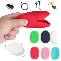 Nouveau Produit Meilleur Produit Vente Logo Personnalisé Motif Portable Étanche Silicone Porte-Monnaie Portefeuille Câble Fil Organisateur Titulaire