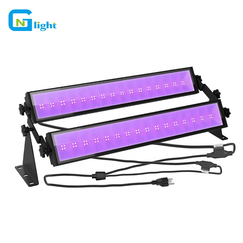 120v LED UV Ультрафиолетовый Черный Настенные светильники 80W 160W DJ диско UV лампа для вечеринки Рождественский сценический светодиодный настенный светильник ленточного пятно света подсветка