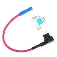 150mm Länge UL1015 16AWG Mini-Sicherungsadapter, Sicherungsadapter für Autos, LKWs, Boote (Blaue Isolierung) Box-Komponente