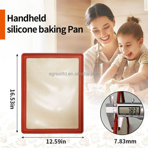 Venta de Fábrica: Molde de Silicona Antiadherente para Hornear 42x32cm, Apto para Lavavajillas, Resistente al Calor, Portátil, para Brownies, Pasteles, Tartas, Pan, Lasañas - Product Image 2