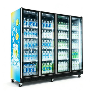 Nouvelle Vitrine Réfrigérée à Grande Capacité 2026, 4 Portes, Entièrement en Verre, avec Circulation d'Air pour Boissons - Product Image 2