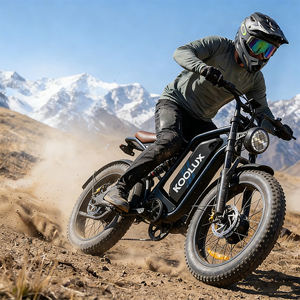 EU Warehouse KOOLUX Ebike X9 MINI Dropshipping 16 Inch Full Suspension Mini Fat Tire Electric <b>Bike</b> for female and <b>teenager</b> - Product Image 5