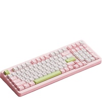 Clavier mécanique 101 touches, tri-mode, silencieux, conception personnalisée avec joint, amortissement sonore multicouche, interrupteurs remplaçables à chaud