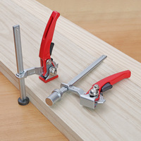 Penjepit F Duty Drop dengan Ratchet Quick Release untuk Pertukangan Kayu, Alat Tangan DIY, Penjepit F Tempa untuk Meja Kerja