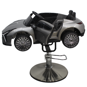 Özel gri oyuncak araba şeklinde çocuk berber koltuğu dayanıklı Metal saç kesme güzellik salonları için çocuklar için <span class=keywords><strong>Salon</strong></span> sandalyesi - Product Image 3