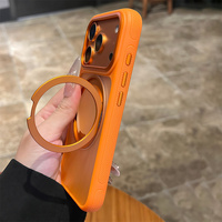 Coque de téléphone magnétique rotative et pliable avec anneau magnétique pour iPhone 17 16 15 14 13 Pro Max Air, cadre antichoc et protection renforcée