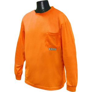 Camiseta de Manga Larga para Hombre, Ropa de Trabajo de Alta Visibilidad, Poliéster de Secado Rápido, Máxima Absorción - Product Image 1
