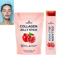 Bâtonnets de gelée de collagène à marque privée saveur grenade – Complément de beauté personnalisé en gelée de collagène – Commandes en gros disponibles