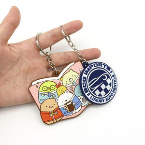 Vente en gros de porte-clés en caoutchouc personnalisés pour <span class=keywords><strong>train</strong></span> de <span class=keywords><strong>Tokyo</strong></span> porte-clés en PVC souple en caoutchouc 2D 3D de haute qualité avec instructions sur carte papier - Product Image 4