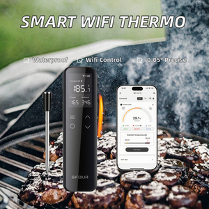 Thermomètre numérique intelligent sans fil <span class=keywords><strong>WiFi</strong></span> à portée illimitée, alimenté par USB, avec écran LCD, en plastique, étanche, pour la cuisson en cuisine - Product Image 3