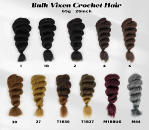 Di alta qualità 26 pollici alla rinfusa uncinetto Vixen <span class=keywords><strong>capelli</strong></span> 65 g/pz Afro crespo trecce lisci Pre-loop <span class=keywords><strong>capelli</strong></span> sintetici per le donne - Product Image 6