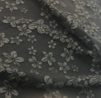 Usine Directe Gros 100% Polyester Personnalisé Jacquard Tissus Trois Dimensions Motif Floral En Relief Jacquard Robe Tissus