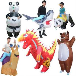 2024 Blow up Riding Dinosaur t-rex Dragon Ropa inflable Atmósfera divertida Accesorios Halloween Inflable Traje <span class=keywords><strong>de</strong></span> Mascota <span class=keywords><strong>de</strong></span> dibujos animados - Product Image 1