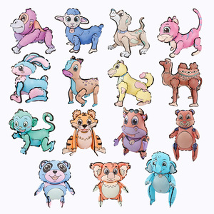 <span class=keywords><strong>Ballon</strong></span> 3D personnalisé en forme de chameau, peint à la main, pour bricolage, jouets gonflables, <span class=keywords><strong>dessin</strong></span> animalier - Product Image 6