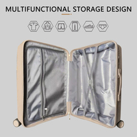 Bolsa de viaje con ruedas de PP más vendida, Juego de bolsas de equipaje, juego de maletas de mano con cerradura personalizada TSA