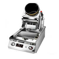Robot de Cocina Eléctrico a Gas Automático Comercial de Acero Inoxidable con Capacidad de 5-8L y Función de Temporizador, Equipo de Cocina para Restaurantes