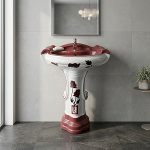 Lavabo rond en céramique émaillée Sterling pour salles de bain modernes - Product Image 3