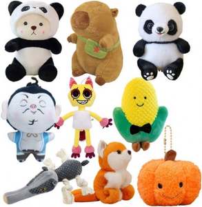 Juguete de peluche marrón para cachorros, colección de colores Pastel de tono suave para niños, animales de peluche suaves, decoración de guardería, juguetes suaves - Product Image 3