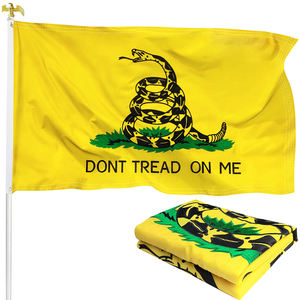 Hoge Kwaliteit 3x5ft Gadsden Vlag Geborduurd Stap Niet Op Mij Banner Vervagende <span class=keywords><strong>Promo</strong></span> Vlag - Product Image 1