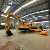 Dragueuse amphibie automotrice pour le nettoyage des eaux peu profondes des rivières, des lacs et des étangs
