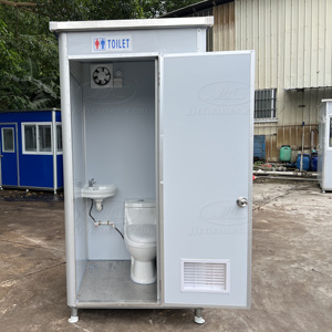 Baño Público Portátil Personalizable al por Mayor, Diseño Asiático, Panel Sándwich, Vida Útil de 30 Años, Fácil Instalación - Product Image 5