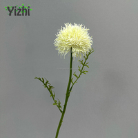 Plante de boule verte de Dianthus artificielle de contact réel de haute qualité pour la décoration d'événement de Noël et d'Halloween