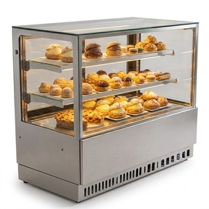 Comptoir de présentation réfrigéré pour pâtisserie, vitrine réfrigérée, réfrigérateur sous comptoir pour boulangerie-café - Product Image 4
