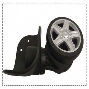 Durable Adjustable Rubber Waterproof <b>Suitcase</b> <b>Wheels</b> Swivel Casters Luggage Trolley Mute Screw Repair Replacement Model WZ600E - Product Image 2