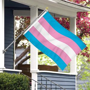 <span class=keywords><strong>Drapeau</strong></span> de la fierté LGBT <span class=keywords><strong>transgenre</strong></span>, style flottant, polyester, personnalisable, imperméable, pour les fêtes et les événements - Product Image 6