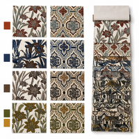 Tissu en velours jacquard 100% polyester de 142 cm de large, 450 g/m², pour la tapisserie de canapé