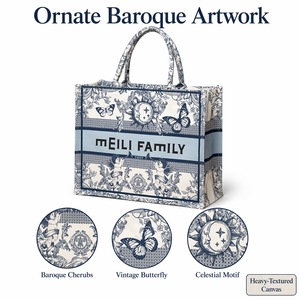 Sac fourre-tout vintage en <span class=keywords><strong>toile</strong></span> <span class=keywords><strong>de</strong></span> <span class=keywords><strong>Jouy</strong></span> baroque, sac à main <span class=keywords><strong>de</strong></span> luxe orné <span class=keywords><strong>de</strong></span> motifs célestes soleil et lune pour femme - Product Image 1