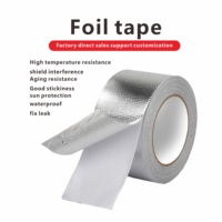 HWK 15mm argent acrylique ruban adhésif étanche conduit ignifuge feuille d'aluminium vêtements activés par l'eau masquage CN;GUA