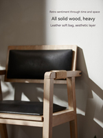 Fauteuil commercial de luxe avec structure en bois massif, fauteuil d'appoint large pour personnes âgées, chaise de restaurant