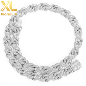European American Hip Hop Cross-border 15mm Chain Men's Necklace Accessories Advanced Sense Light Luxury Zircon - Product Image 4