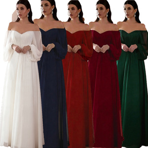 Nuovo Abito da Sposa Senza Spalline Stile Europeo-Americano <span class=keywords><strong>per</strong></span> <span class=keywords><strong>Donna</strong></span>, Vestito Lungo con Spalle Scoperte <span class=keywords><strong>per</strong></span> Feste - Product Image 1