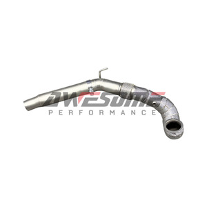 Downpipe da 4 Pollici ad Alte Prestazioni per <span class=keywords><strong>VW</strong></span>/Volkswagen Golf GTI MK7/MK7.5 2.0T EA888 Tubi Dritti con Scudo Termico - Product Image 5