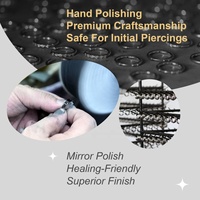 SUPERSTAR Piercing Nombril Titane ASTM F136 G23 Barbell Courbe Fleur Abeille Bijoux de Corps Fabricant