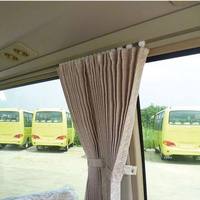 Rideaux pare-soleil pliables épaissis pour Toyota Coaster JMC Golden Dragon, tissu occultant, motif uni, style moderne