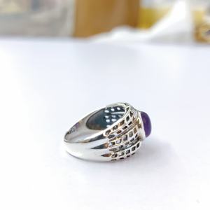 Anillo de Plata de Ley 925 con Amatista, Colección Hecha a Mano, Anillo de Amatista, Anillos Finos, Joyería de Plata, Precio al por Mayor - Product Image 3