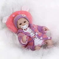 NPK רך סיליקון reborn תינוק בובת צעצועים כמו בחיים 40cm ויניל reborn תינוקות לשחק בית לפני השינה צעצוע מתנת יום הולדת ילדה