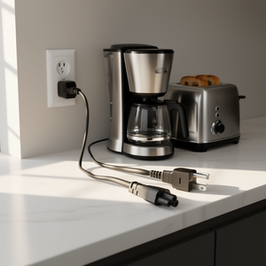 Cable de Alimentación de 5 Puntas y 3 Clavijas DB de 6 pies, 18AWG, 10A, 125V para Electrodomésticos - Product Image 2