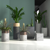 Pots de fleurs en fibre de verre pour la maison et le jardin, intérieur et extérieur, classiques et modernes pour hôtel