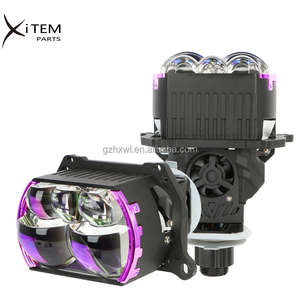 XITEM F5 220W Lente de Proyector Bi-LED con 17 Chips 6000K, Foco para Motocicleta, Luces LED Todoterreno, Luz Alta y Baja H4 <span class=keywords><strong>H7</strong></span> - Product Image 1