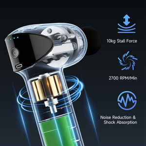 Pistola de Masaje Muscular Profesional Beoka, Relajación Corporal, Potente Motor sin Escobillas, Pistola de Masaje de Vibración de Bajo Ruido - Product Image 3