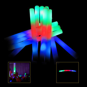 Bâtons lumineux en mousse LED blancs personnalisés avec logo pour mariage, fête, concert, baguette lumineuse clignotante, baguette lumineuse LED, bâton lumineux en mousse pour encourager - Product Image 5