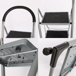 EN14183 cuisine petite échelle <span class=keywords><strong>pliable</strong></span> en acier tabouret design mince portable ménage métal 2 <span class=keywords><strong>3</strong></span> <span class=keywords><strong>escabeau</strong></span> avec main courante - Product Image 2