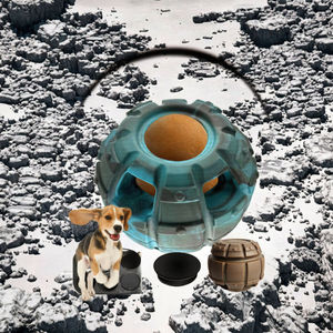 Giocattolo da masticare interattivo eco-friendly per cani di grandi dimensioni in gomma congelabile palla di cibo lento facile trattamento pulito dispensando novità per l'ansia - Product Image 3